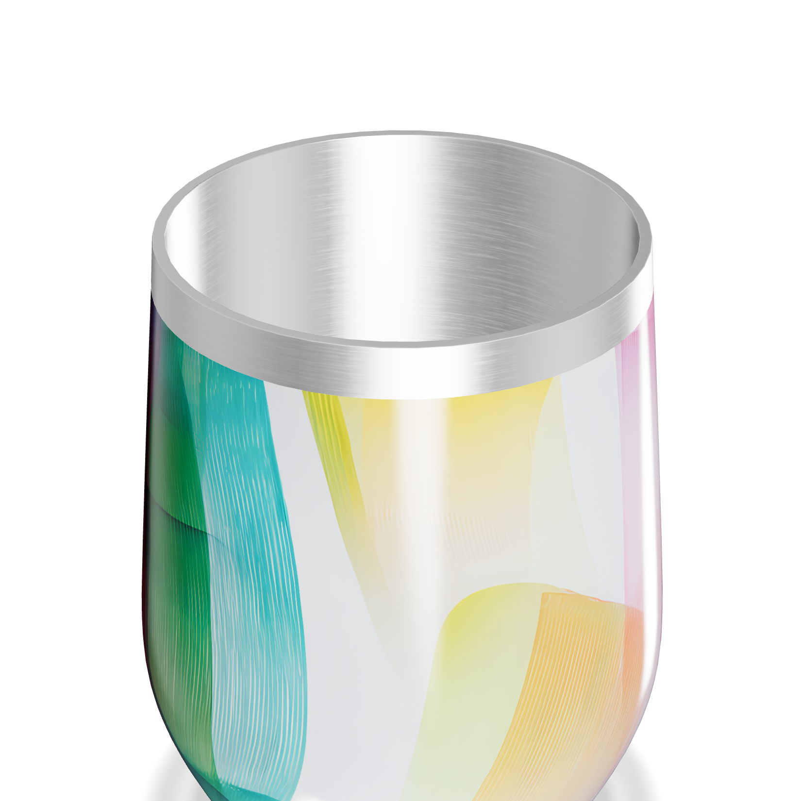 Copo Térmico Slim - Design Colorido Abstrato