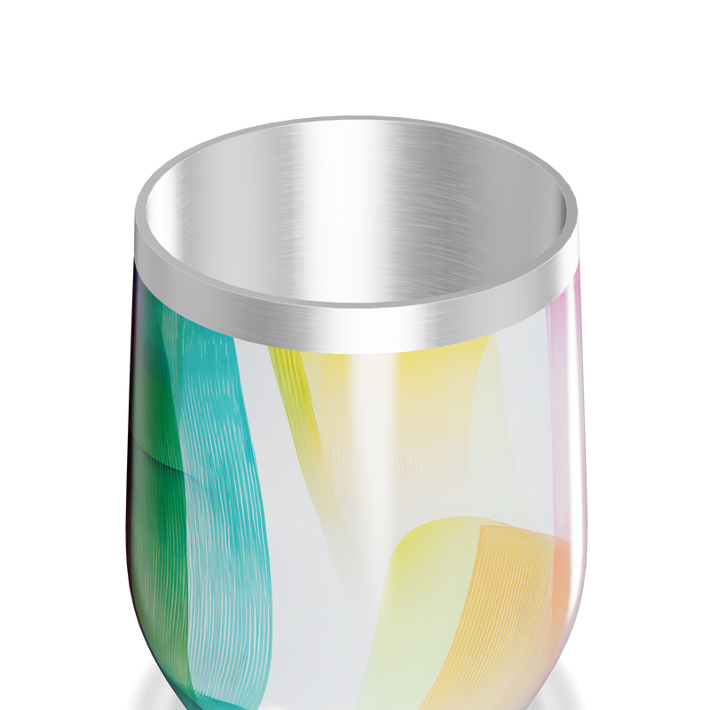 Copo Térmico Slim - Design Colorido Abstrato