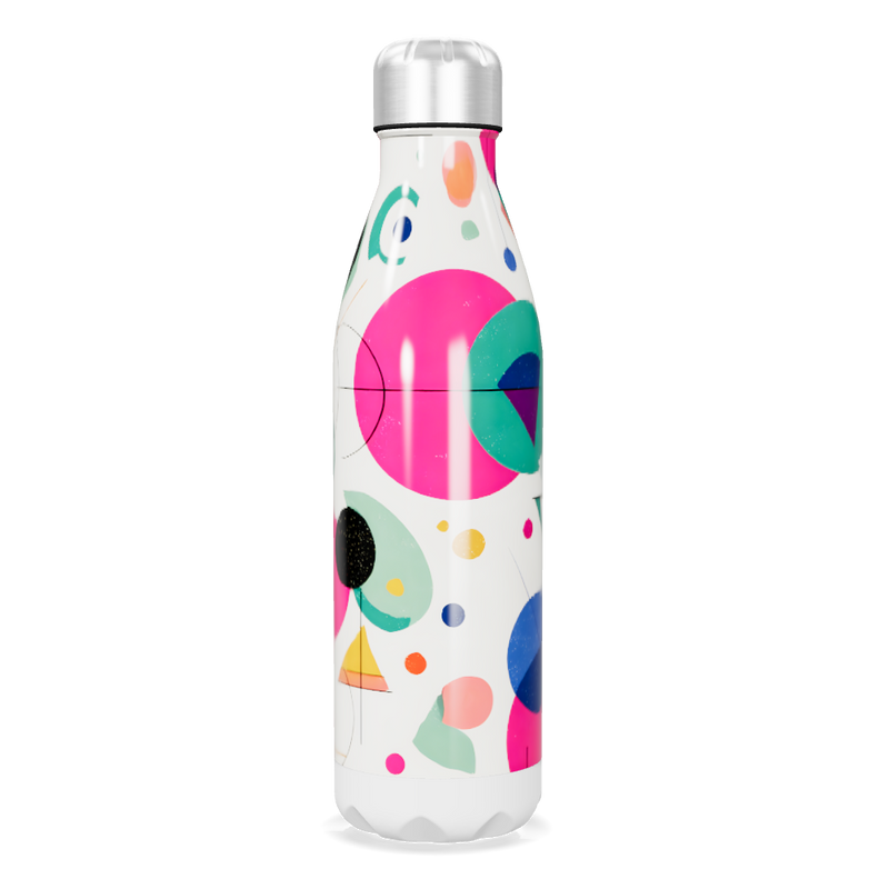 Garrafa Inox - Estampa Colorida Abstrata