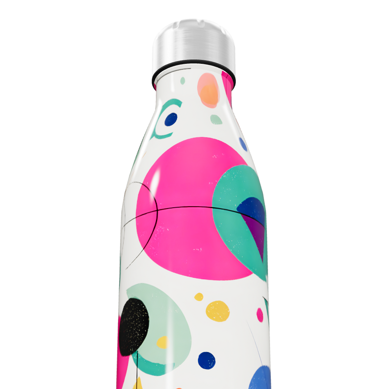 Garrafa Inox - Estampa Colorida Abstrata