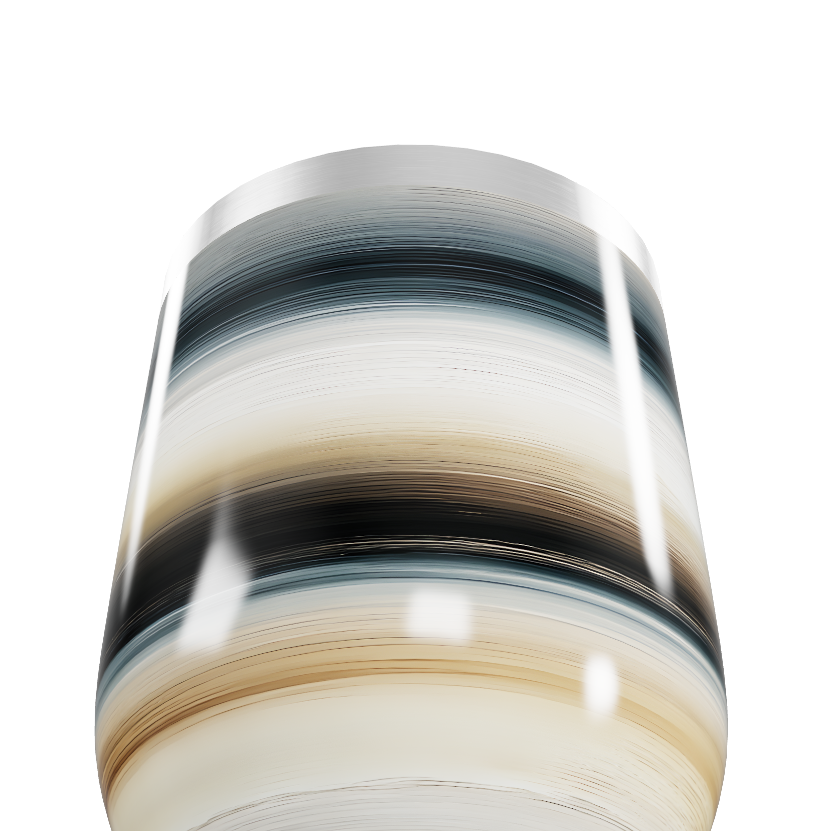 Copo Térmico Slim - Listrado Colorido Inox