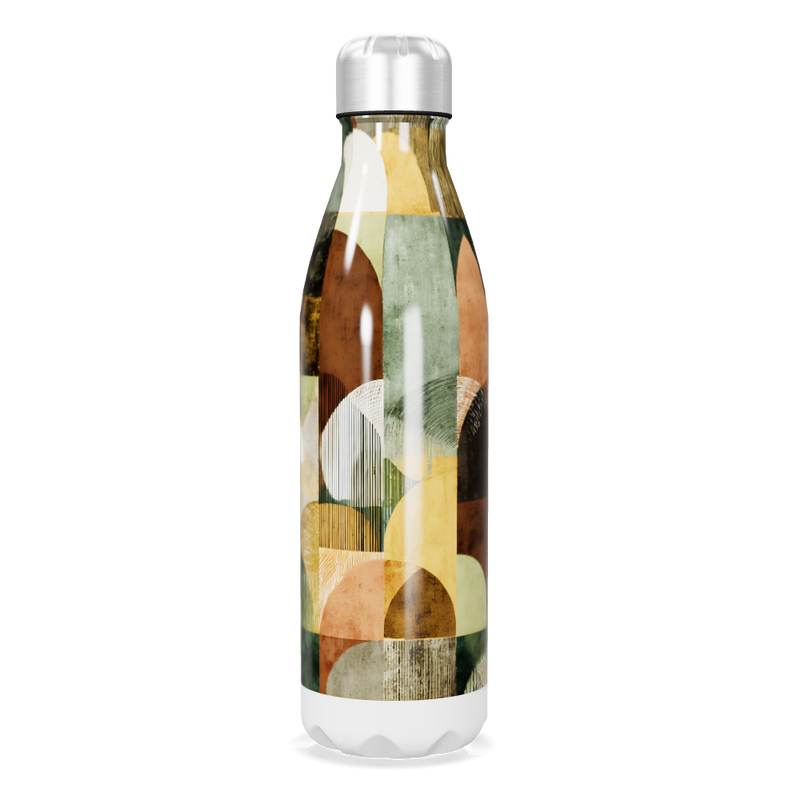 Garrafa Inox - Estampada Geométrica Colorida