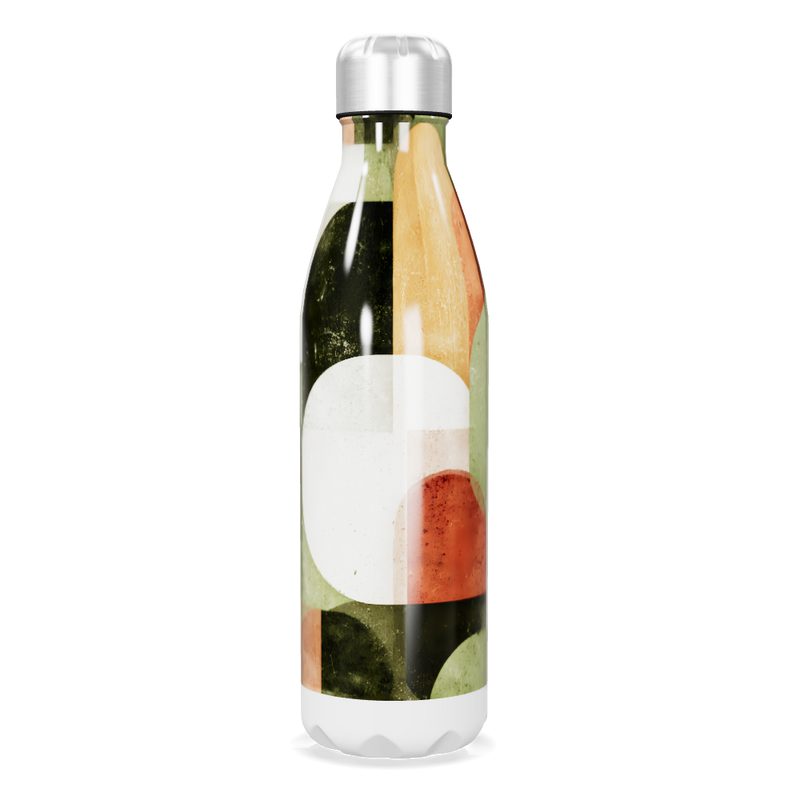 Garrafa Inox - Estampa Colorida Geométrica