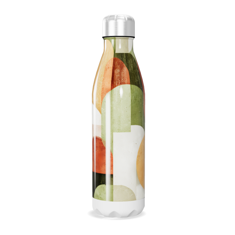 Garrafa Inox - Estampa Colorida Geométrica
