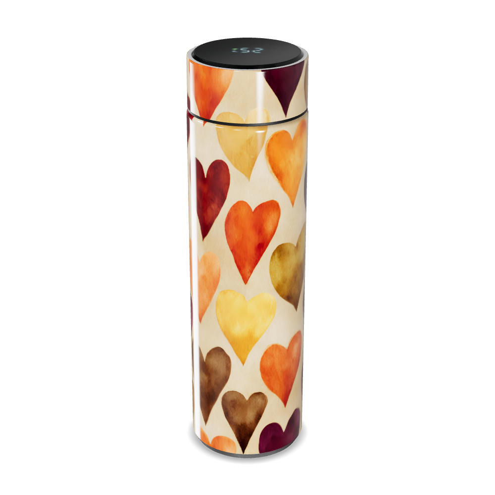 Garrafa Térmica Touch - Corações Coloridos