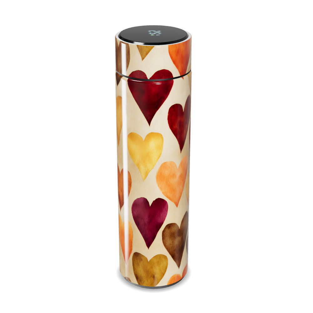 Garrafa Térmica Touch - Corações Coloridos