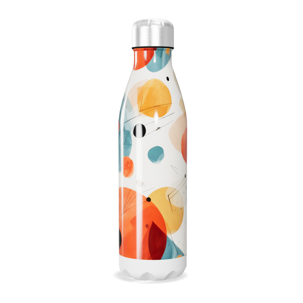 Garrafa Inox Estampada Colorida 500ml