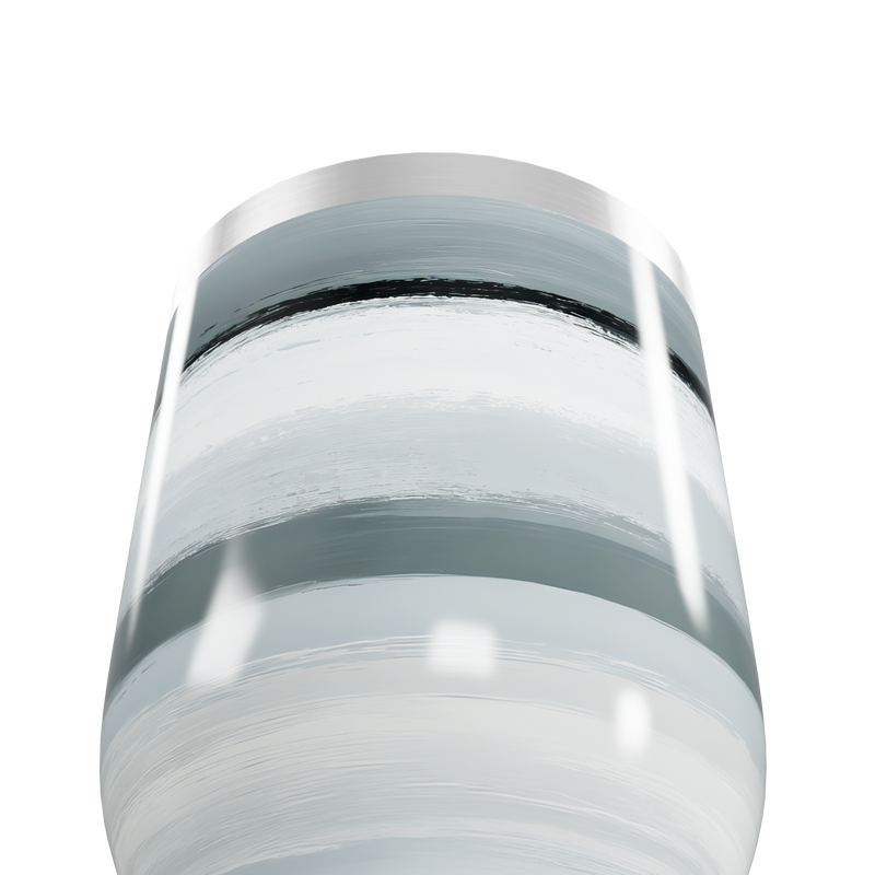 Copo Térmico Slim - Listras Cinza em Aço