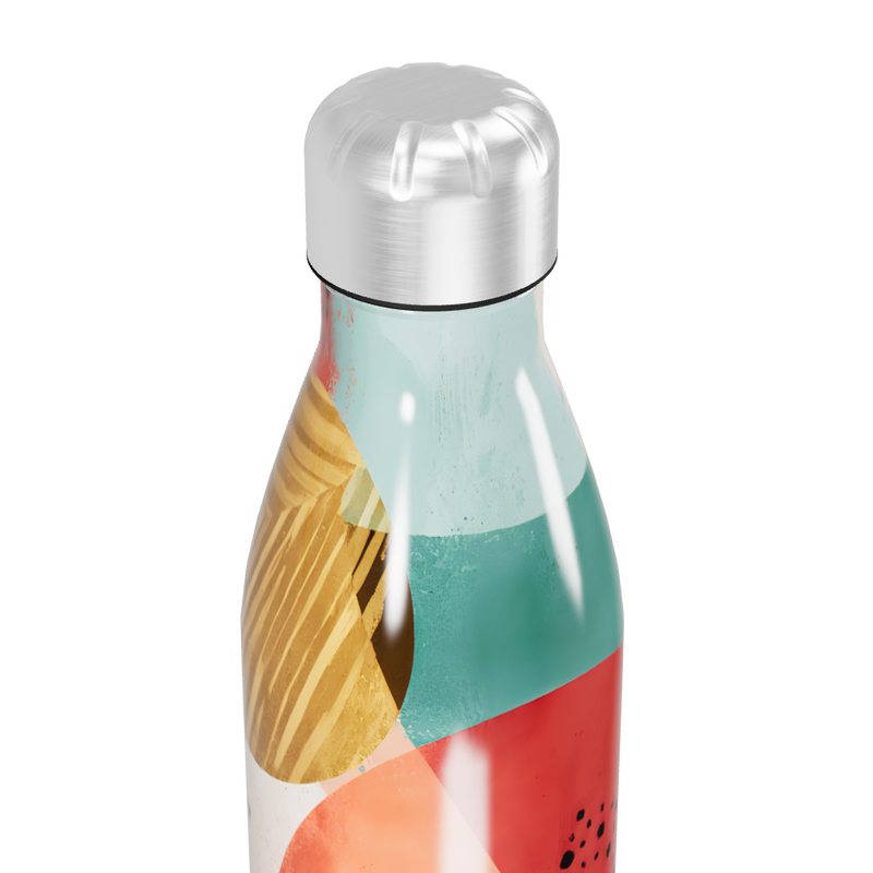 Garrafa Inox - Estampa Colorida Abstrata