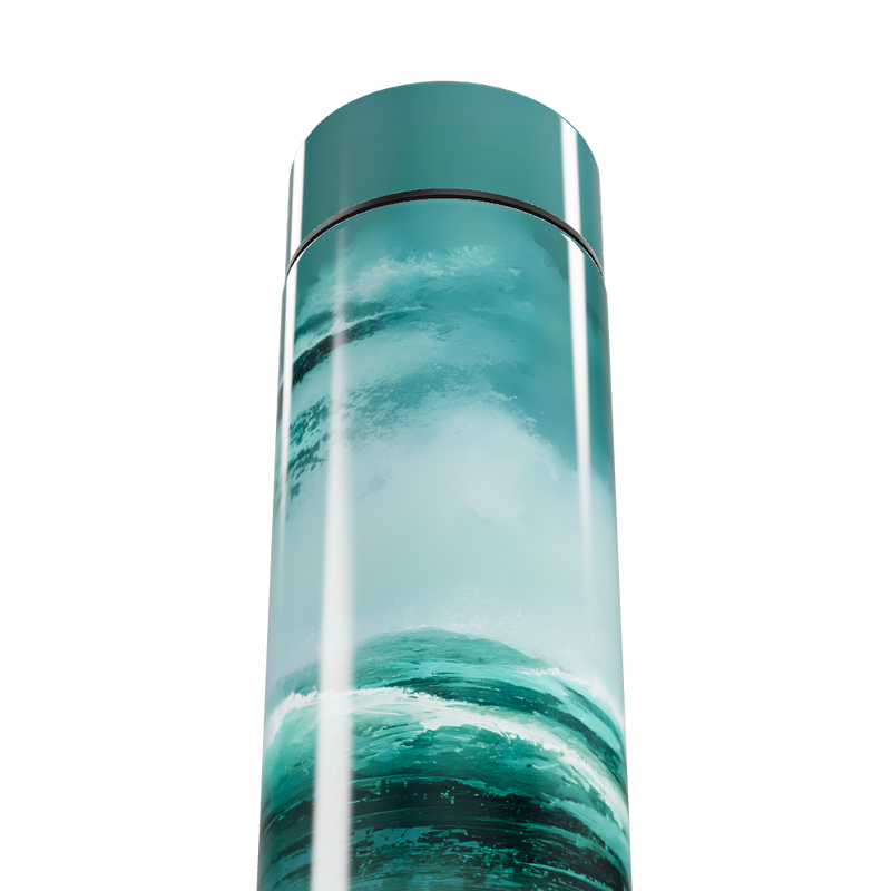 Garrafa Térmica Touch - Azul Estampa Oceano