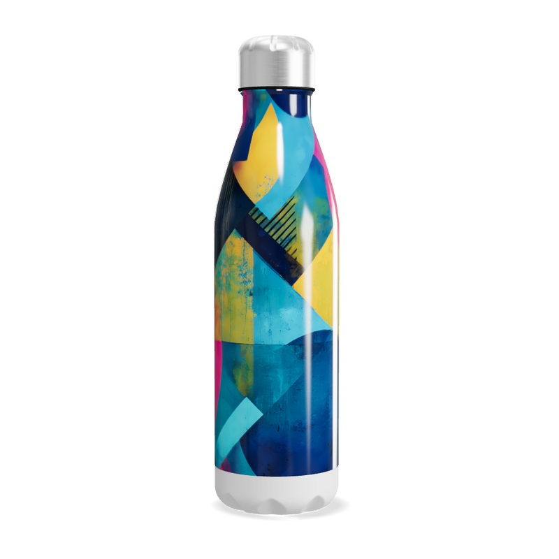Garrafa Inox - Estampa Colorida Geométrica
