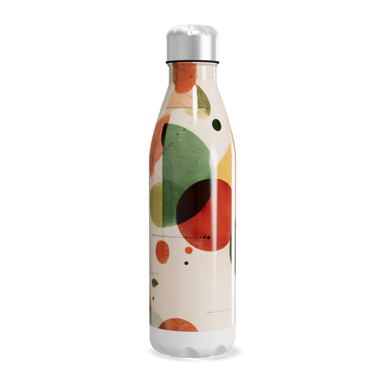 Garrafa Inox - Estampada Geométrica Colorida
