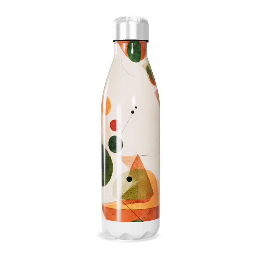Garrafa Inox - Estampada Geométrica Colorida