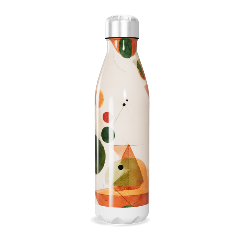 Garrafa Inox - Estampada Geométrica Colorida