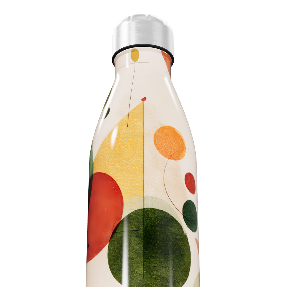 Garrafa Inox - Estampada Geométrica Colorida