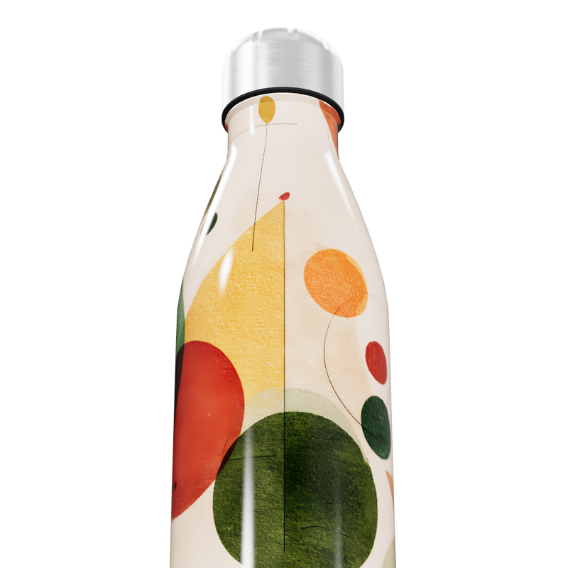 Garrafa Inox - Estampada Geométrica Colorida