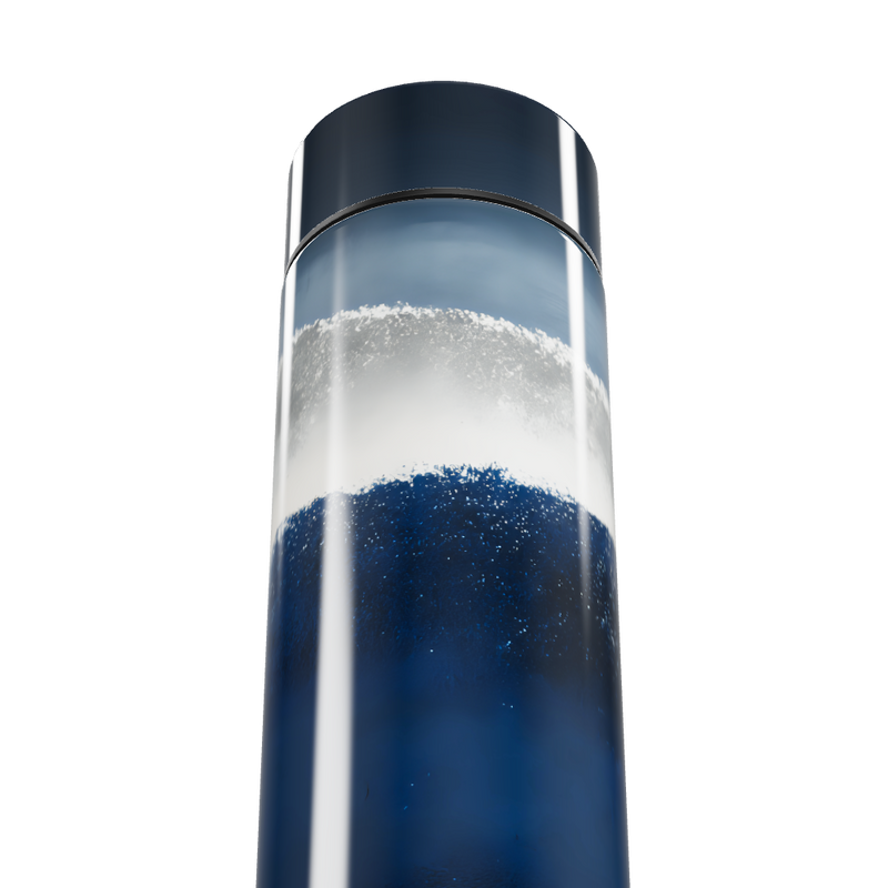 Garrafa Térmica Touch Azul Vidro 500ml