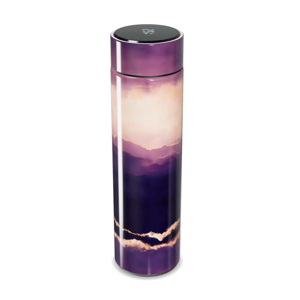Garrafa Térmica Touch Roxa - Paisagem Artística