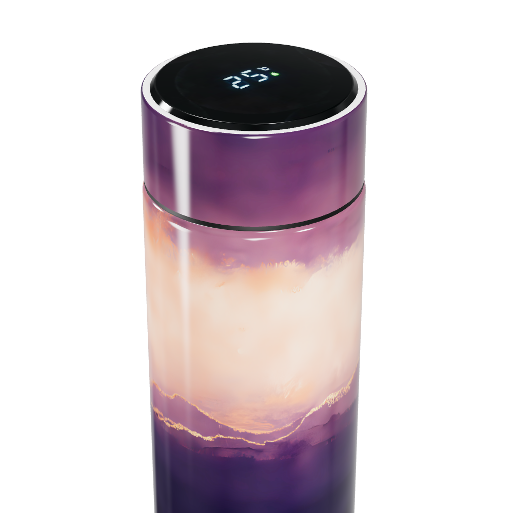 Garrafa Térmica Touch Roxa - Paisagem Artística