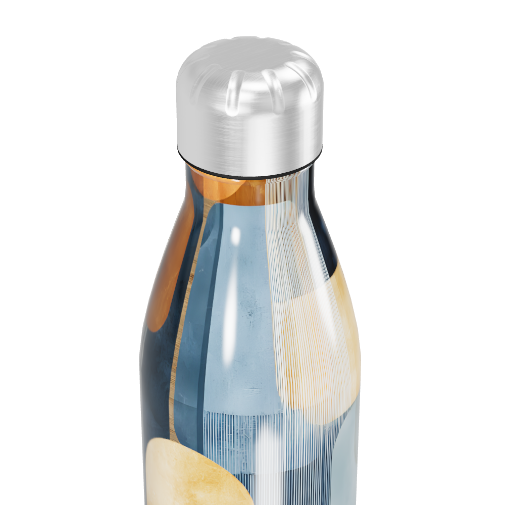 Garrafa Inox - Estampa Geométrica Colorida