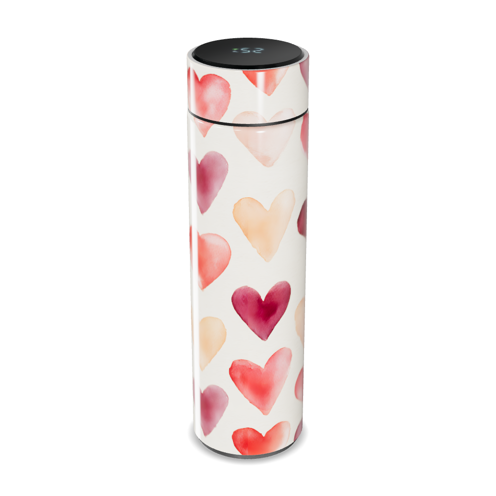 Garrafa Térmica Touch - Corações Coloridos