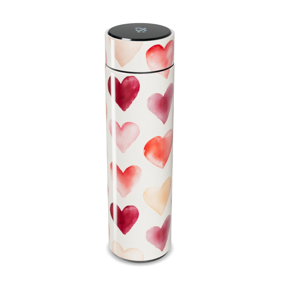 Garrafa Térmica Touch - Corações Coloridos