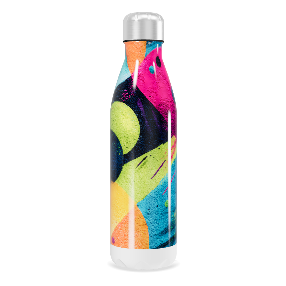 Garrafa Inox - Estampada Multicolorida
