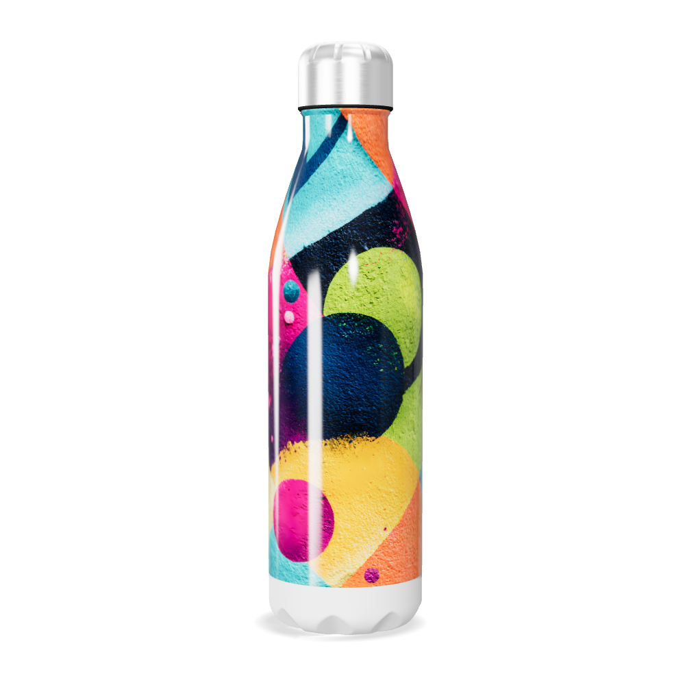 Garrafa Inox - Estampada Multicolorida
