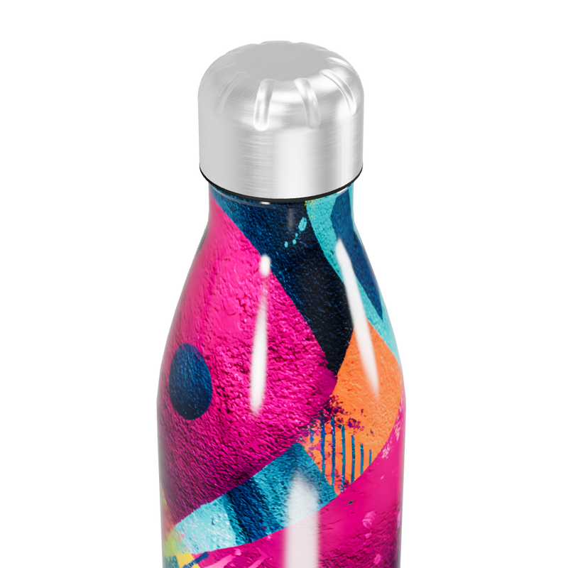 Garrafa Inox - Estampada Multicolorida