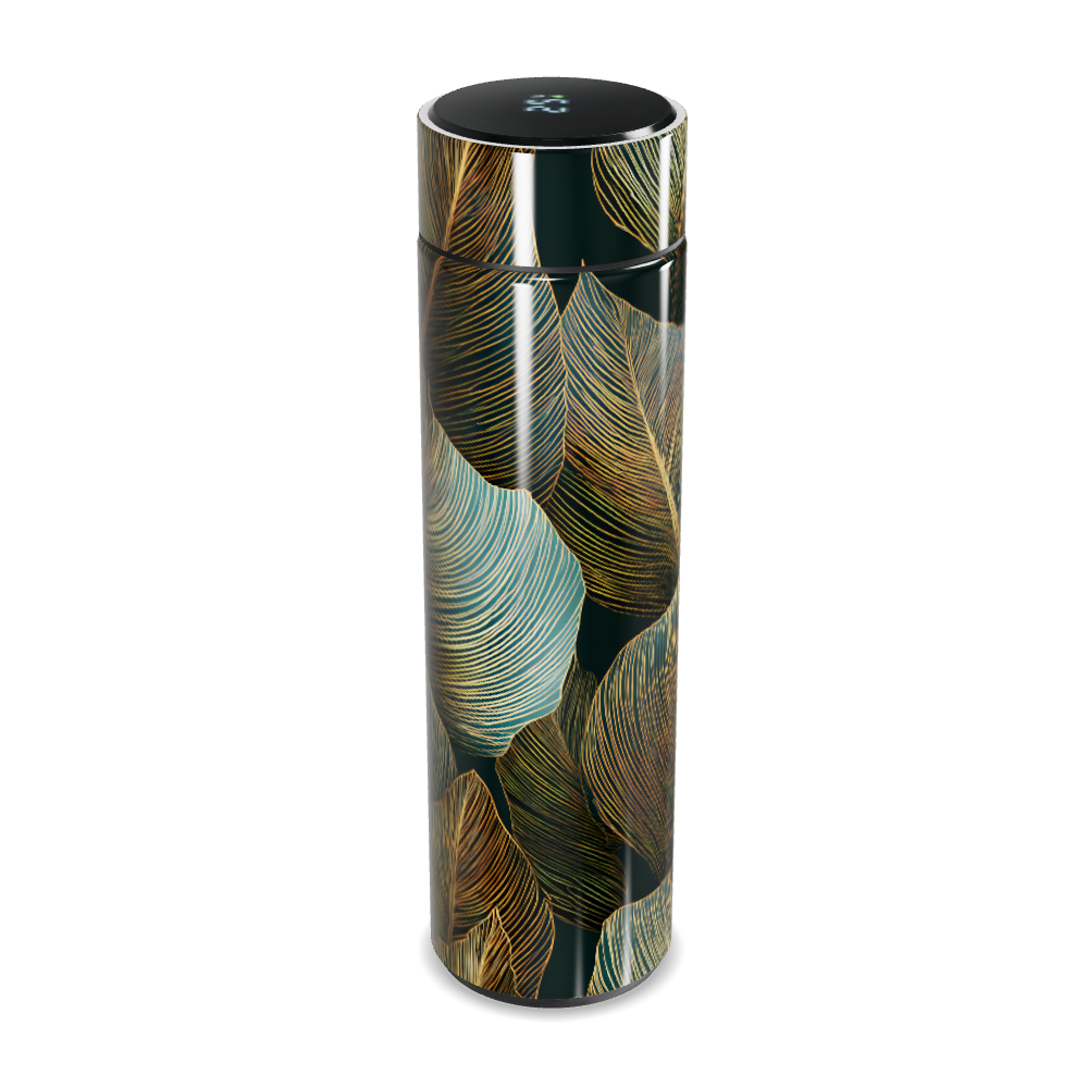 Garrafa Térmica Touch - Folhas Multicoloridas