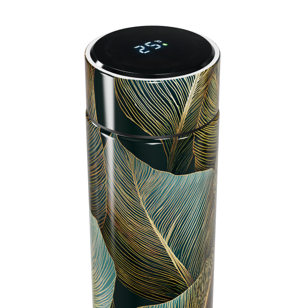 Garrafa Térmica Touch - Folhas Multicoloridas