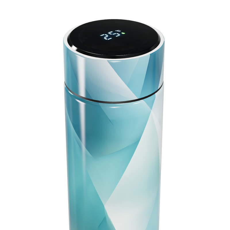 Garrafa Térmica Touch - Azul Geométrico