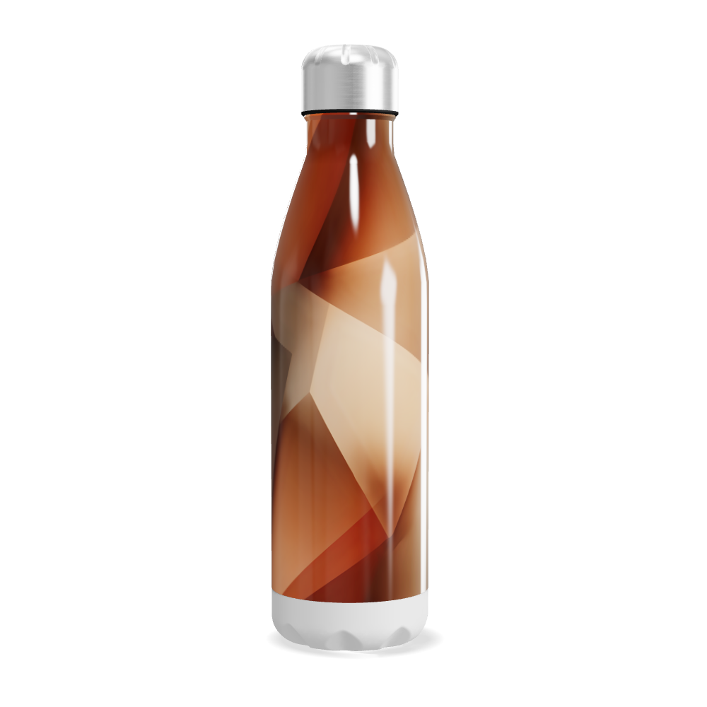 Garrafa Inox - Estampa Abstrata Bege