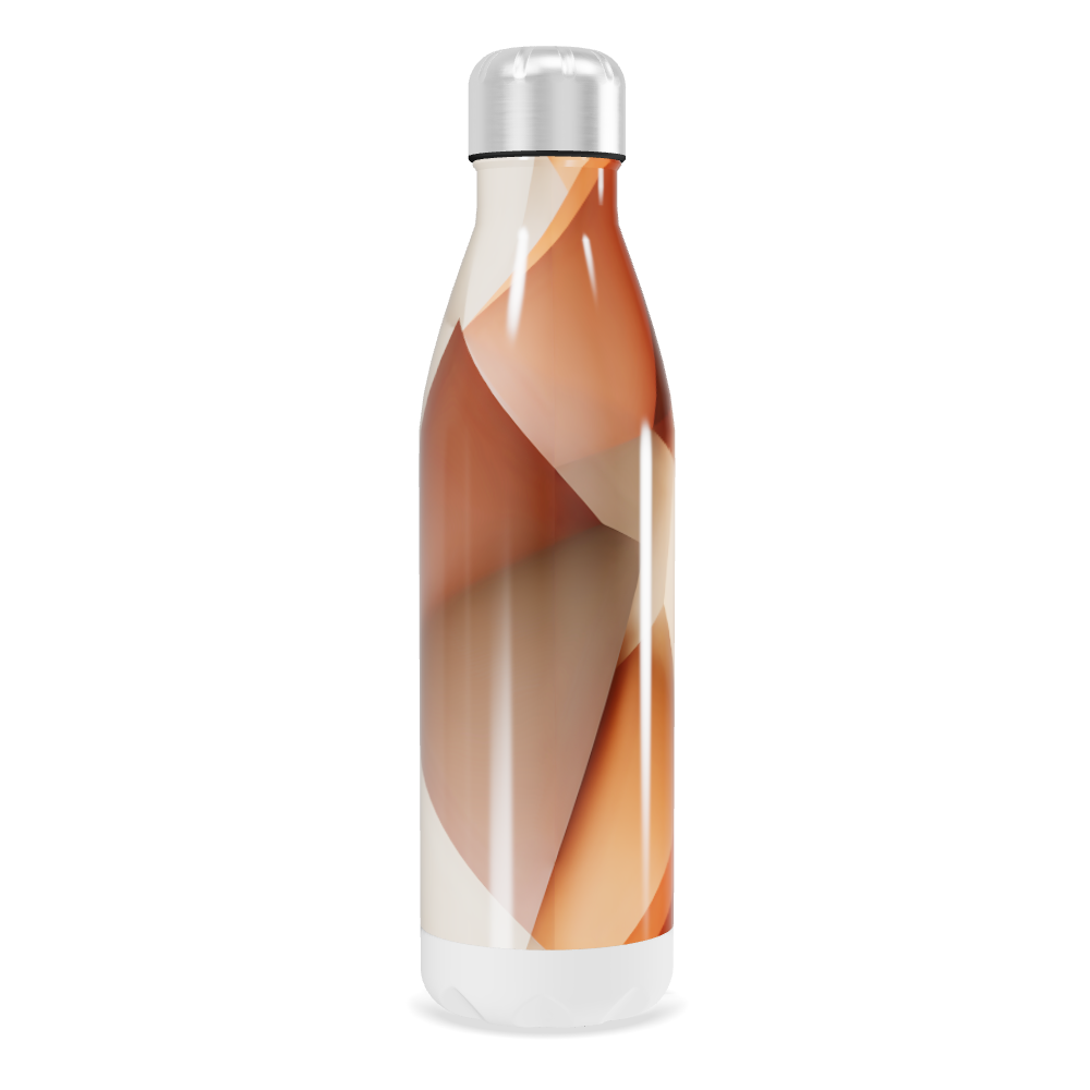 Garrafa Inox - Estampa Abstrata Bege