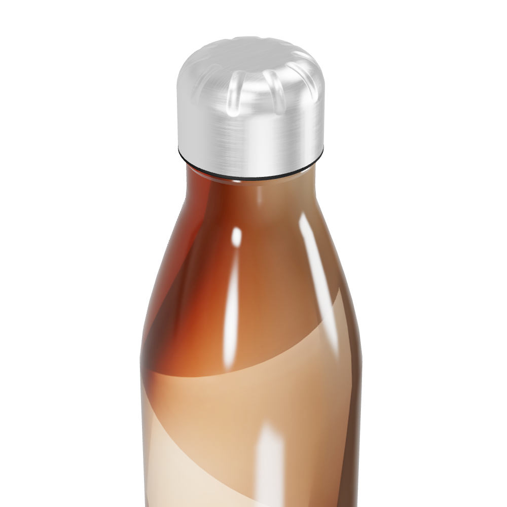 Garrafa Inox - Estampa Abstrata Bege