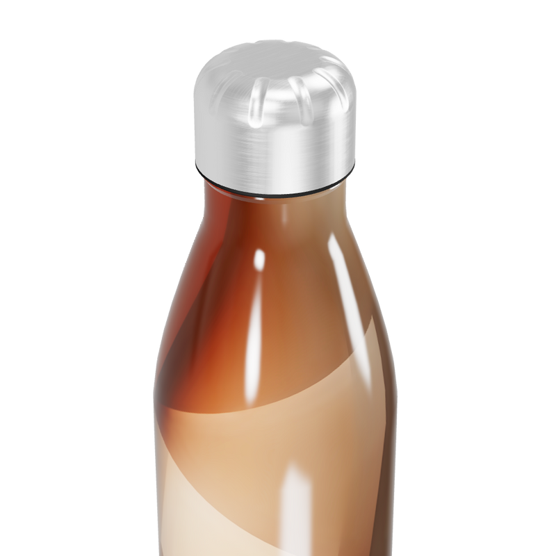 Garrafa Inox - Estampa Abstrata Bege