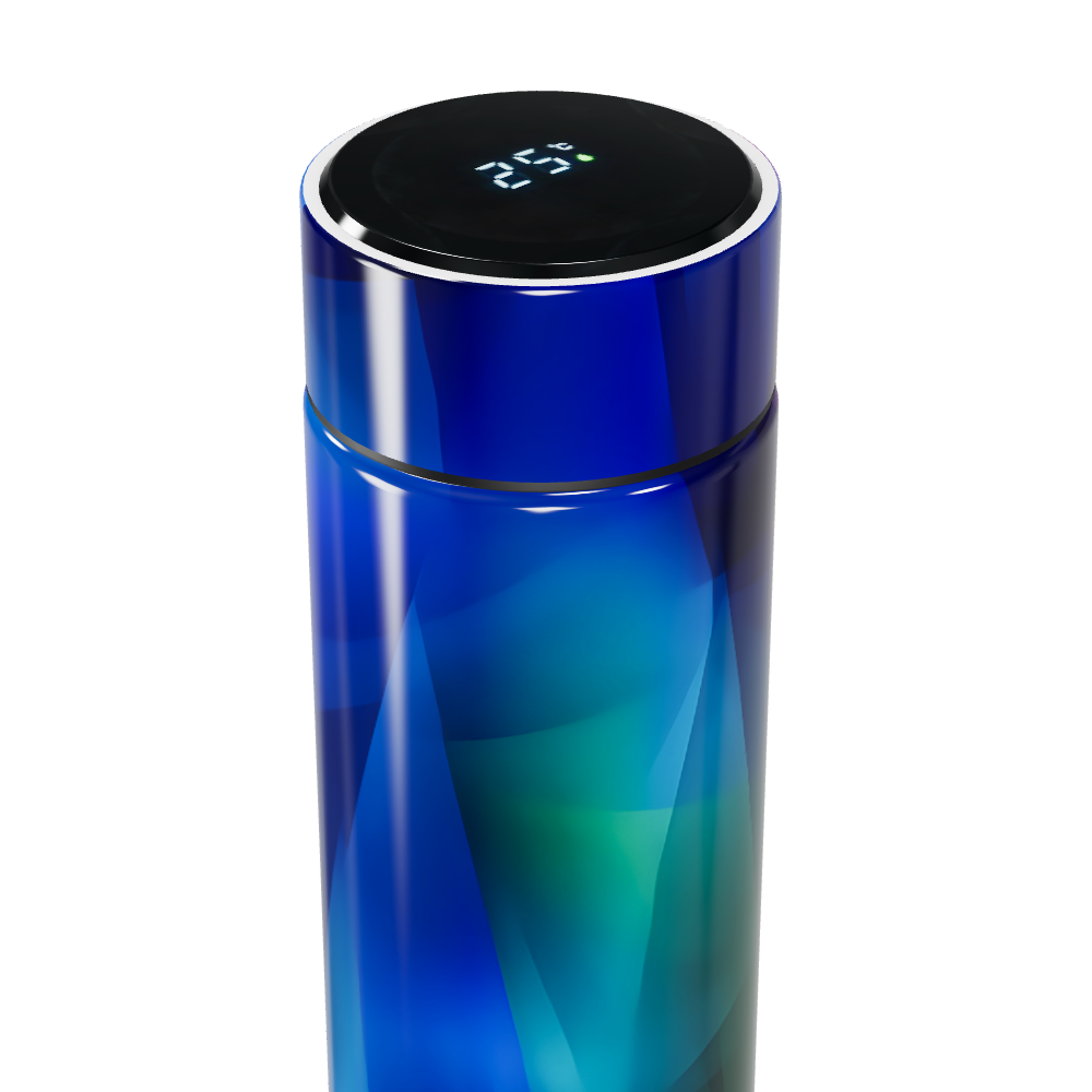 Garrafa Térmica Touch - Azul Multicolorida