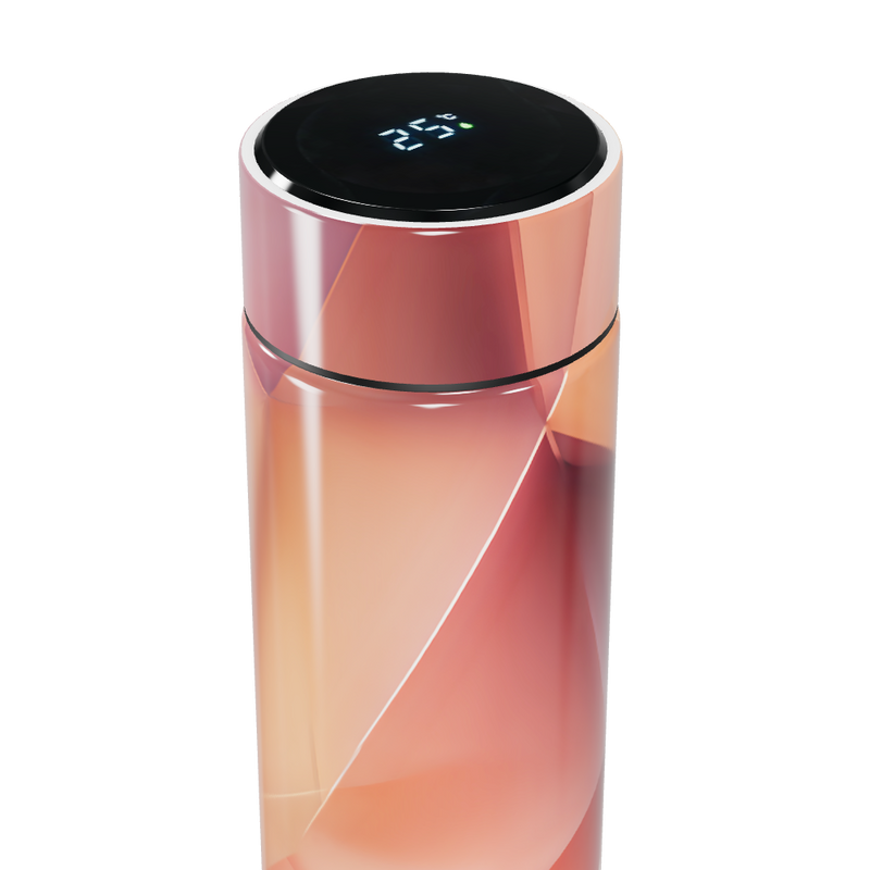Garrafa Térmica Touch - Geométrica Rosa