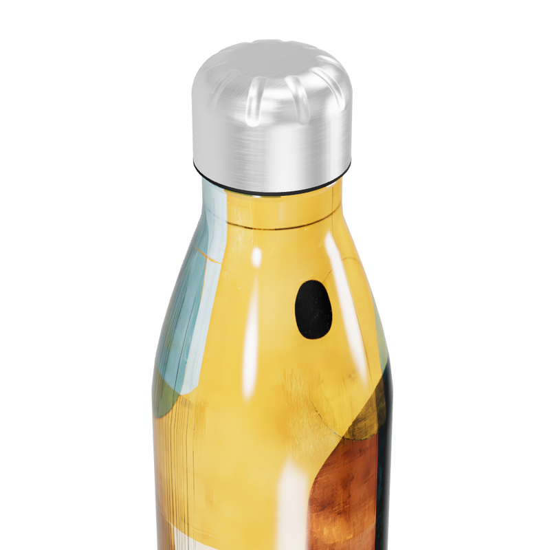 Garrafa Inox - Estampa Geométrica Colorida