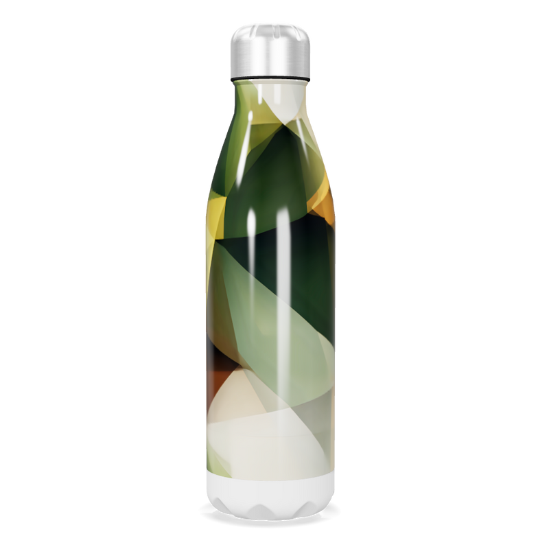 Garrafa Inox - Estampa Geométrica Colorida
