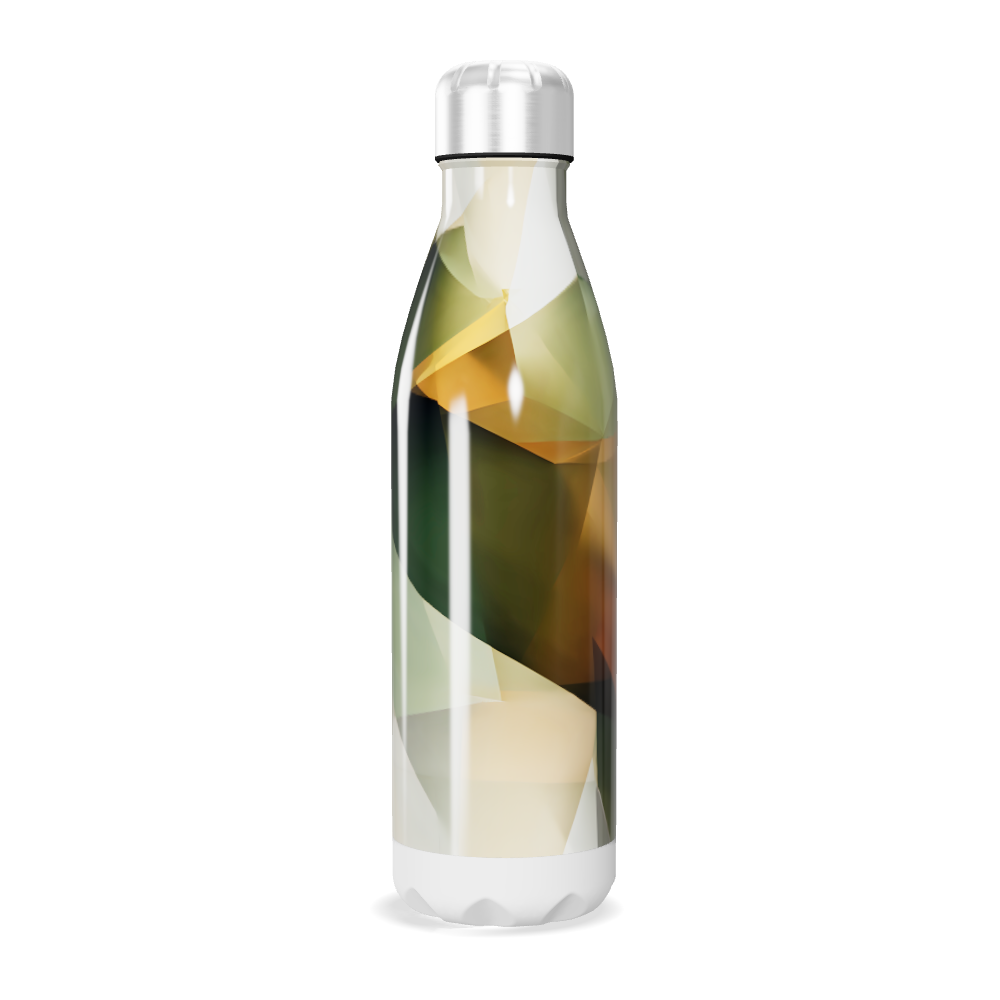 Garrafa Inox - Estampa Geométrica Colorida