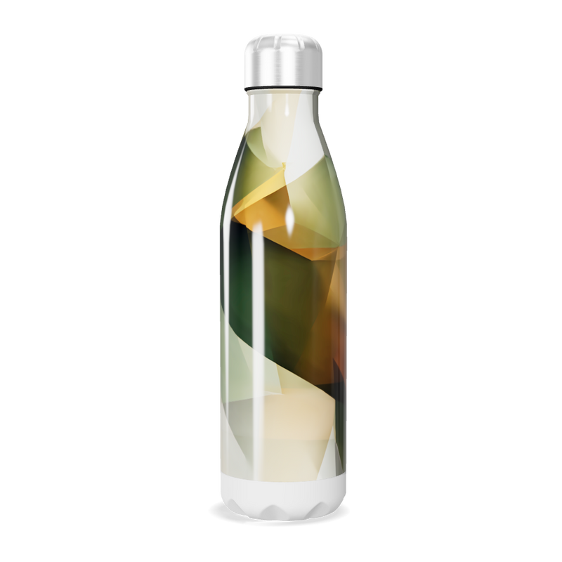 Garrafa Inox - Estampa Geométrica Colorida