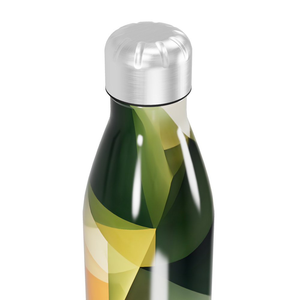 Garrafa Inox - Estampa Geométrica Colorida