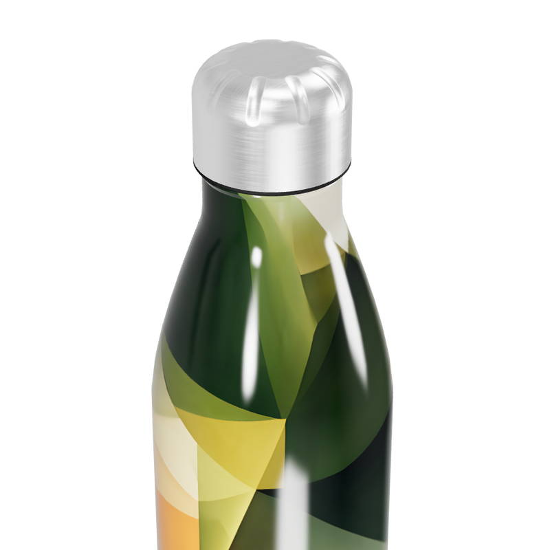 Garrafa Inox - Estampa Geométrica Colorida