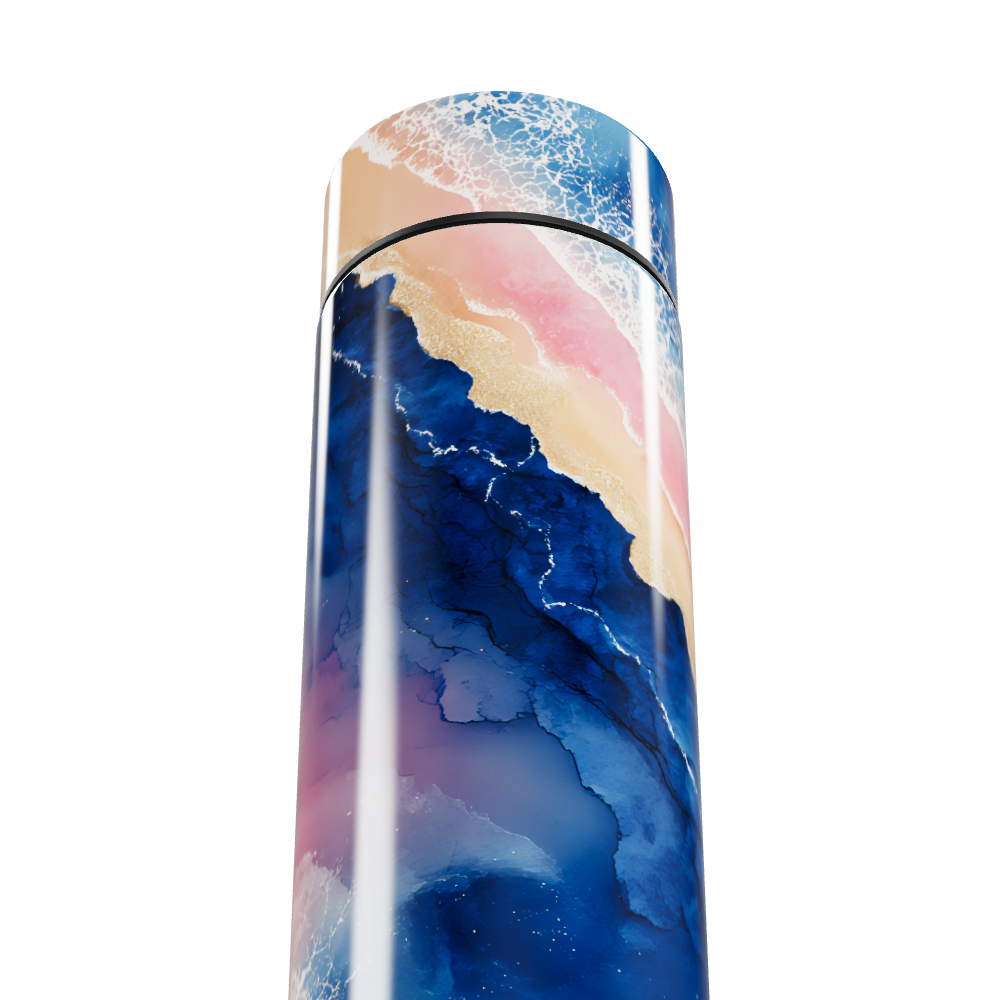 Garrafa Térmica Touch - Estampa Mármore Colorida