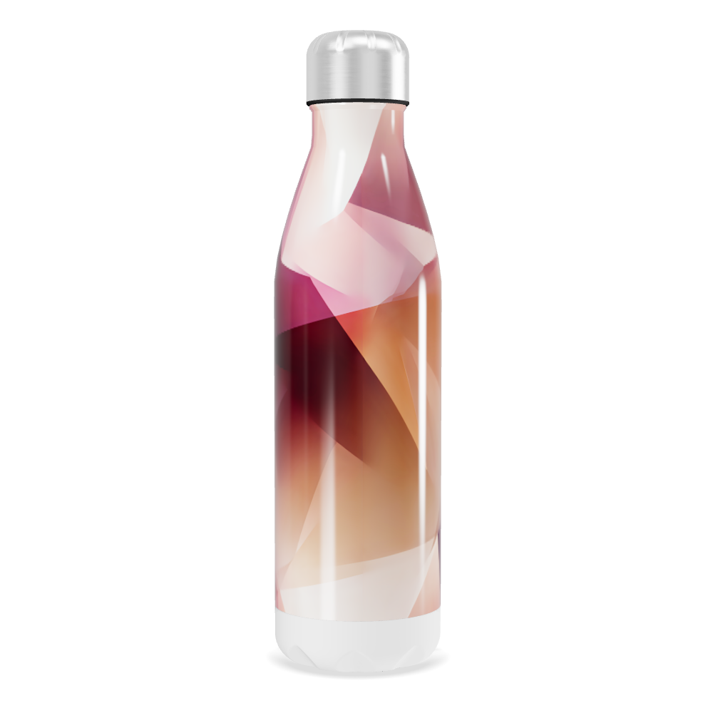 Garrafa Inox - Estampa Geométrica Colorida