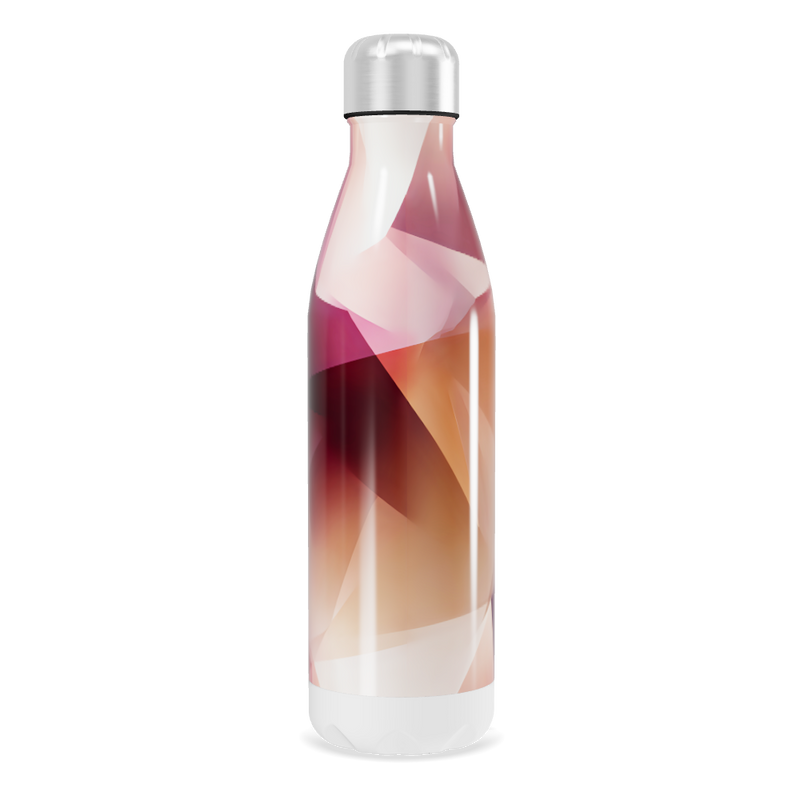 Garrafa Inox - Estampa Geométrica Colorida