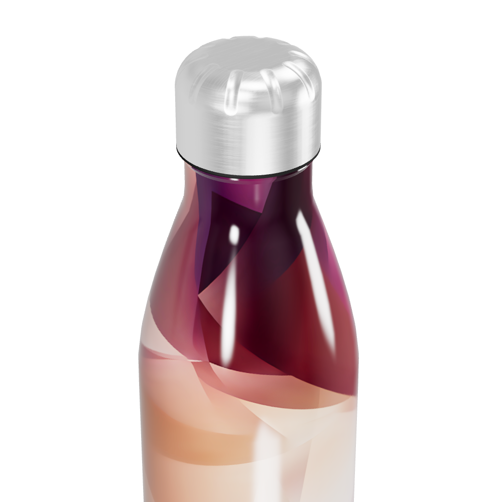 Garrafa Inox - Estampa Geométrica Colorida