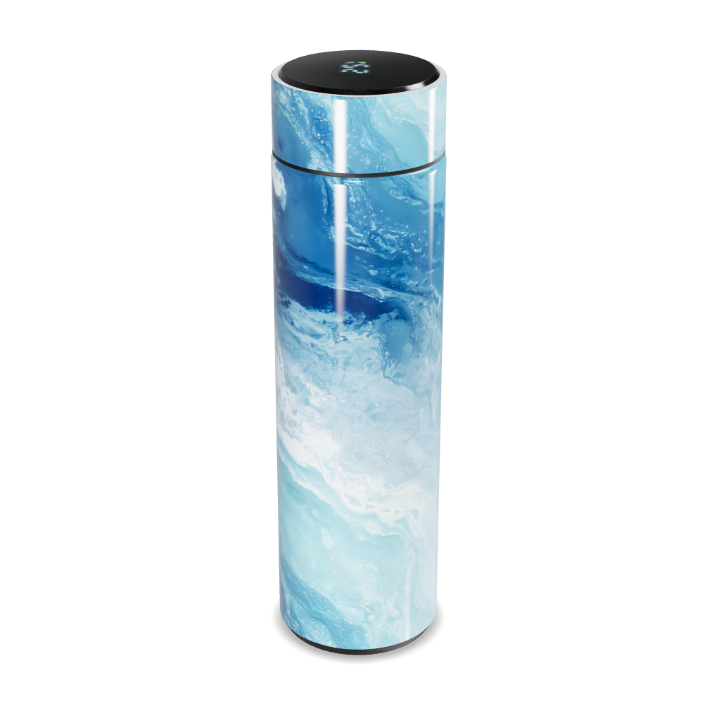 Garrafa Térmica Touch - Azul Marmorizada