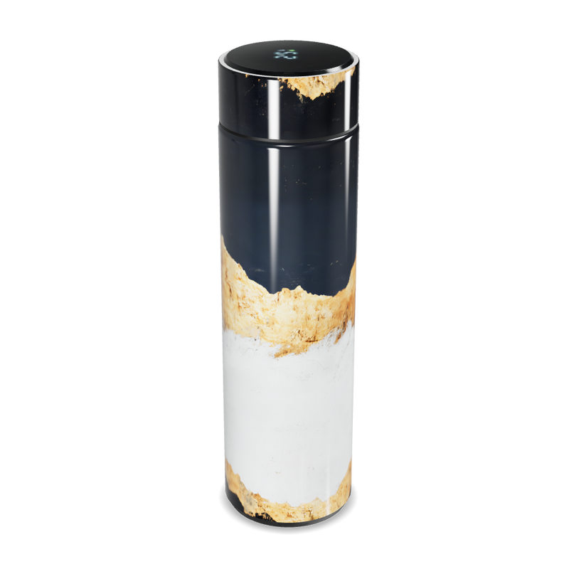 Garrafa Térmica Touch - Design Mármore Preto